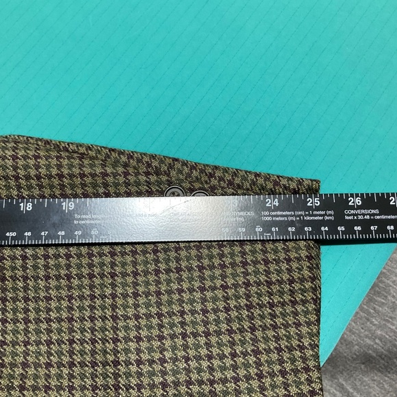 Oscar De La Renta vintage tweed wool sport coat houndstooth pattern Mens SZ 42R - Picture 8 of 9